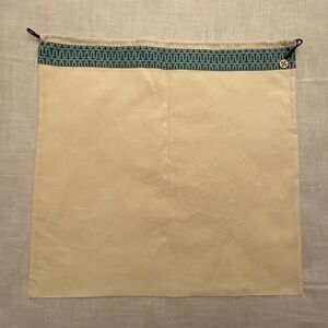 •Tory Burch Cotton Large Dust Bag Logo Drawstring 23”x23” NEW